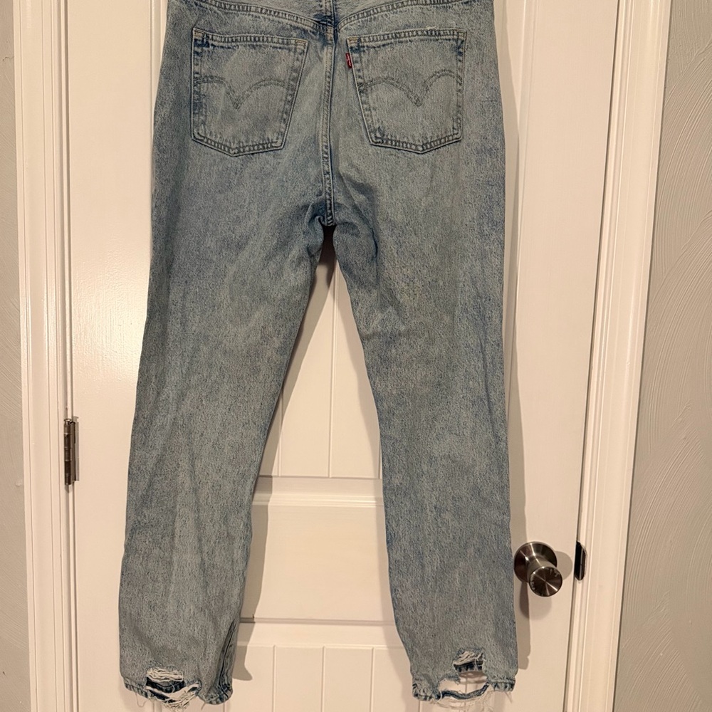 Levi's 501 women's jeans, light blue, size W32 L30 - Picture 6 of 10